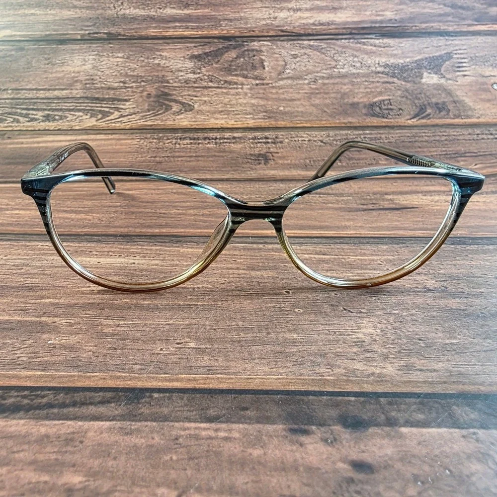 Elegance Women's Cat-Eye Eyeglasses Clear Brown Frame 4080‎